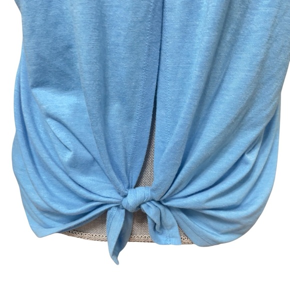 J.CREW VINTAGE COTTON KNOT BACK TANK TOP XL LIGHT BLUE - Picture 4 of 11
